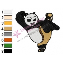 Kung Fu Panda Embroidery Design 11